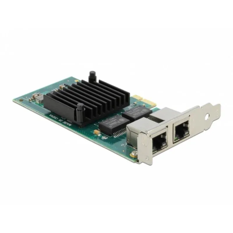 Tarjeta de Red Delock PCI Express 2 Portas Gigabit Ethernet 4000 Mbps Interna