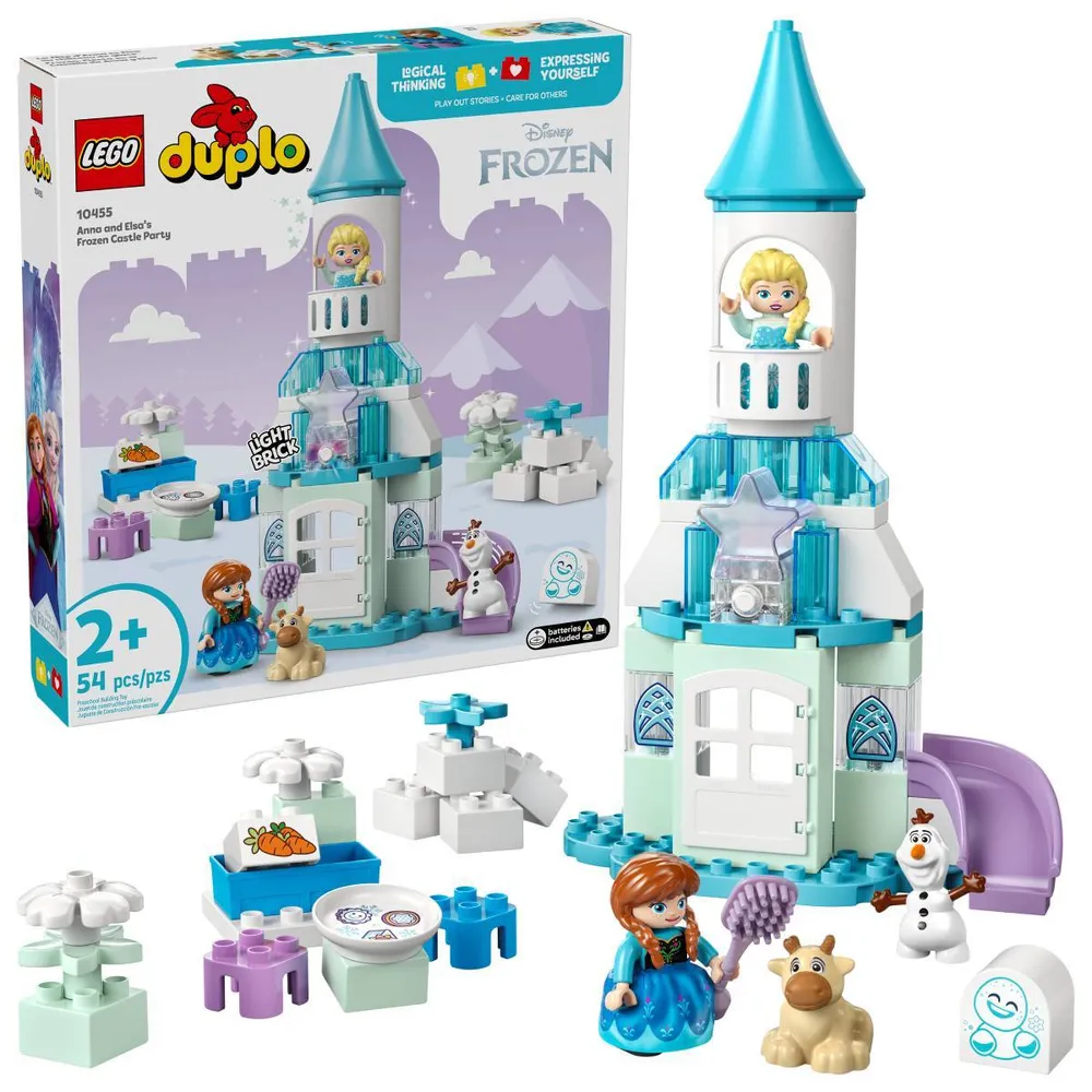 LEGO DUPLO Disney: Festa no Castelo Gelado da Elsa e da Anna | Idades 2+ | 54 Peças | Item 10455