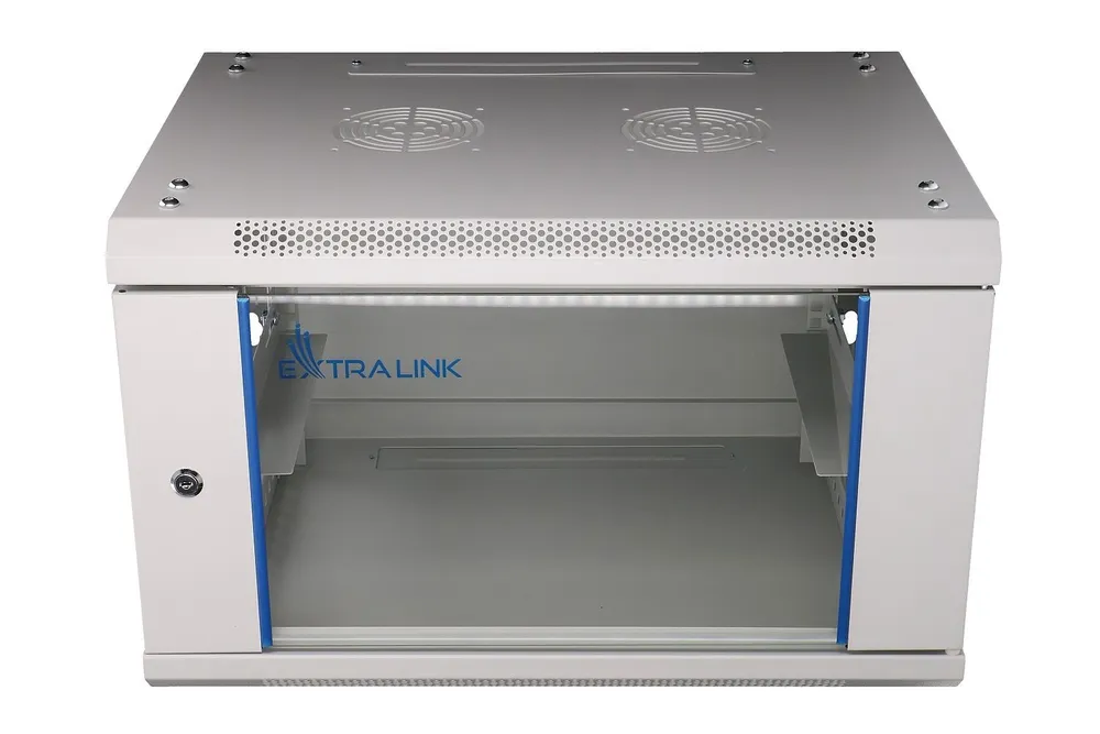 Extralink 6U 600x600 Cinza | Armário de rack | montado na EX.8567