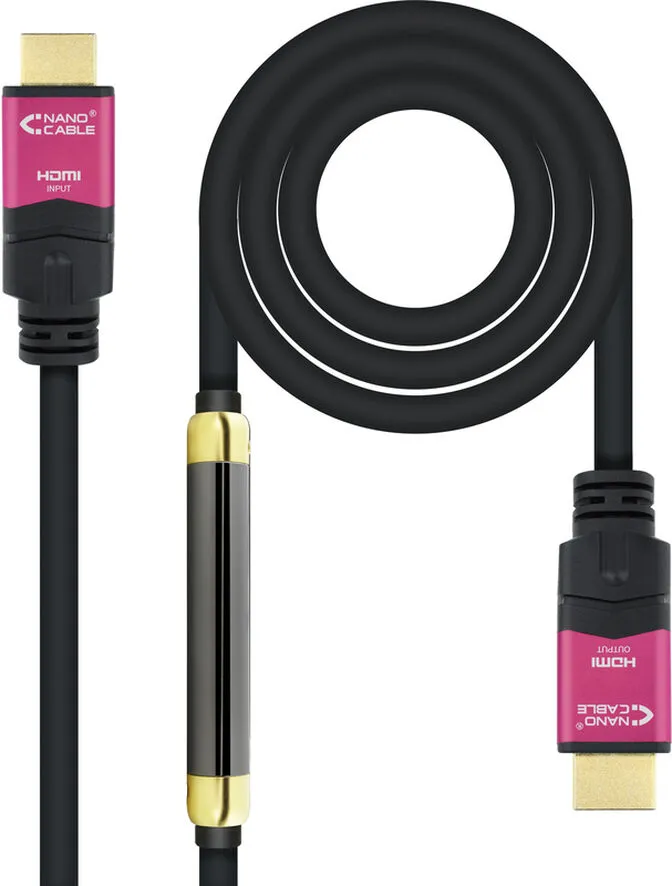 Cabo HDMI V2.0 4K@60Hz 18Gbps Nanocable A M/M 25 M Premium Preto