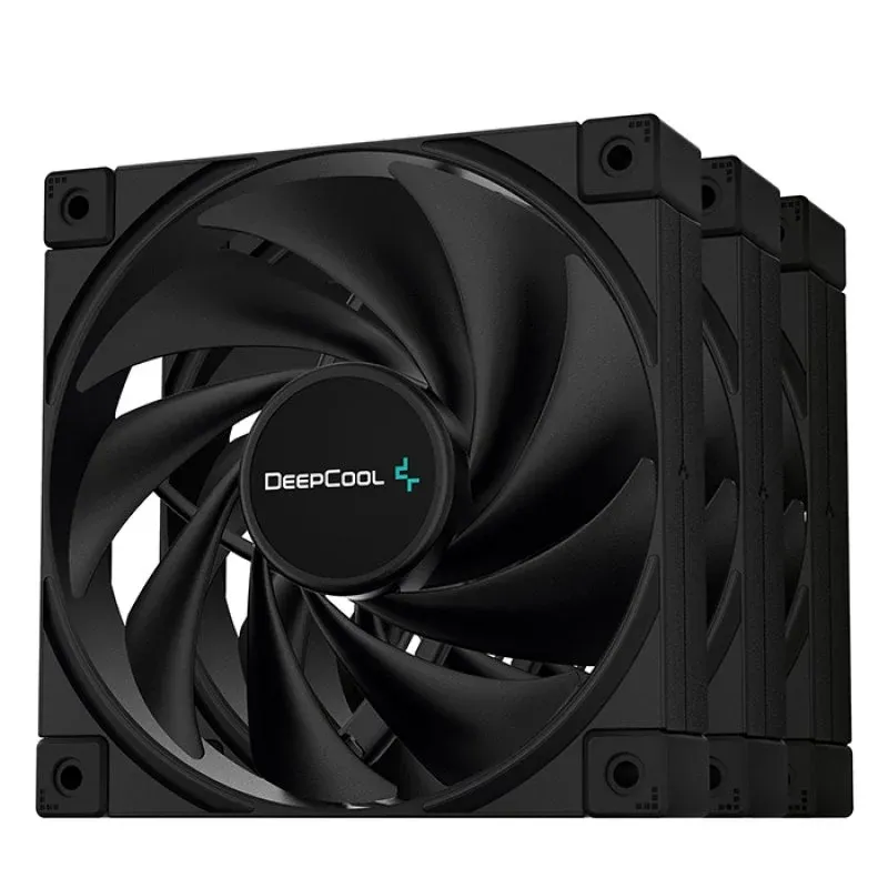Ventoinha 120mm DeepCool FK120 Preta (Pack 3)
