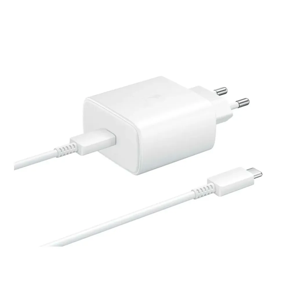 Carregador Samsung EP-TA845 USB-C 45W c/Cabo USB-C Branco (Bulk)