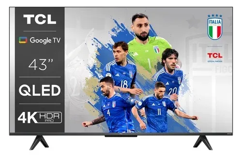 Televisão TCL C63 Series 43" 4K Ultra HD Smart TV Wi-Fi Titânio