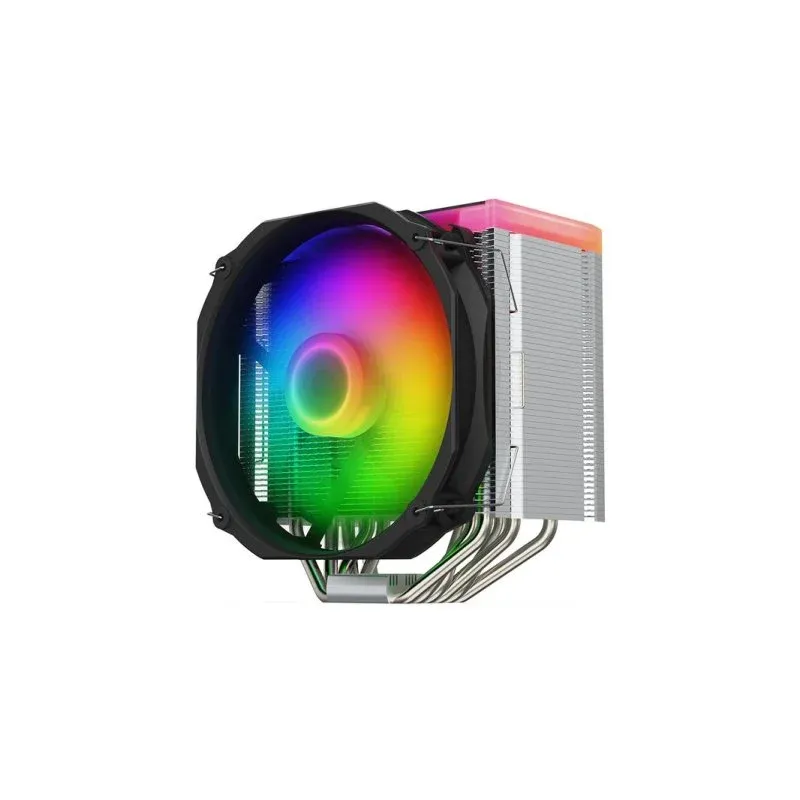 Cooler CPU Refrigeração Ar SilentiumPC Socket Intel e AMD 140mm Fortis 5 ARGB Direct Touch
