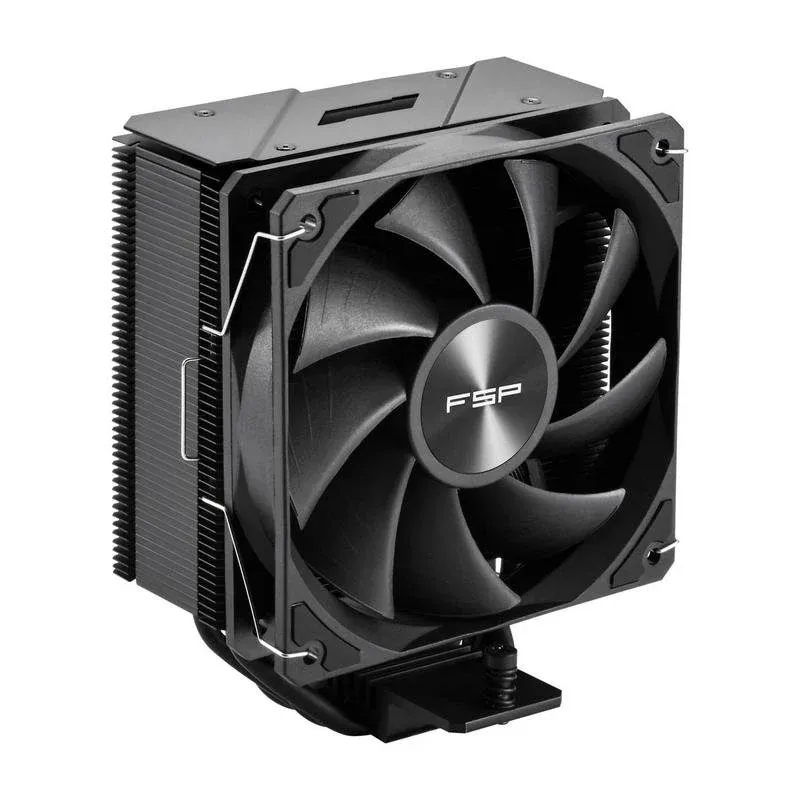 Cooler CPU Refrigeração Ar FSP Socket AM5 AM4 LGA 1700 120 mm NP5-B Preto 4 tubos