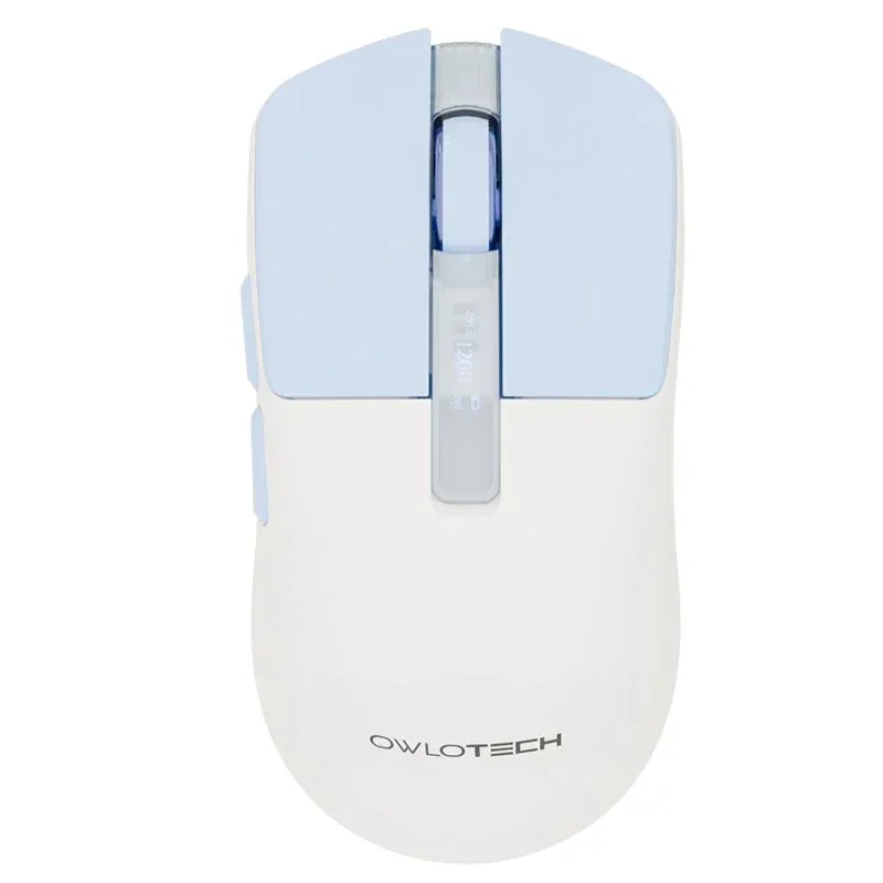 Owlotech M95 Wireless Rato Sem Fios com Display OLED Branco