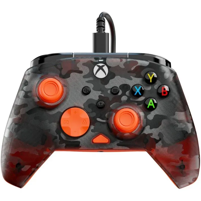 Turtle Beach Gamepad Rematch Core USB-C PC/Xbox One/Xbox Series X/S Ghost Preto Camuflado/Laranja