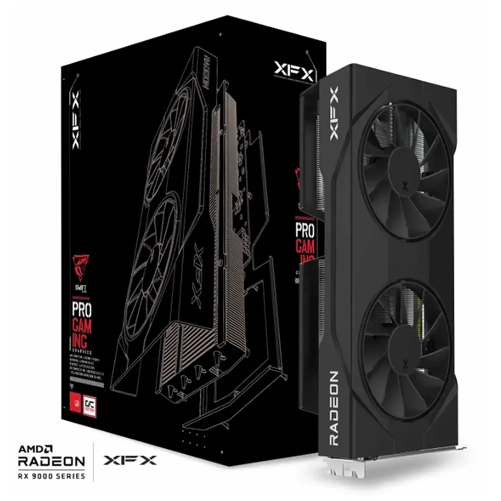 Placa Gráfica XFX AMD Radeon RX 9060 XT RDNA 4 Swift OC Gaming Edition 8GB GDDR6