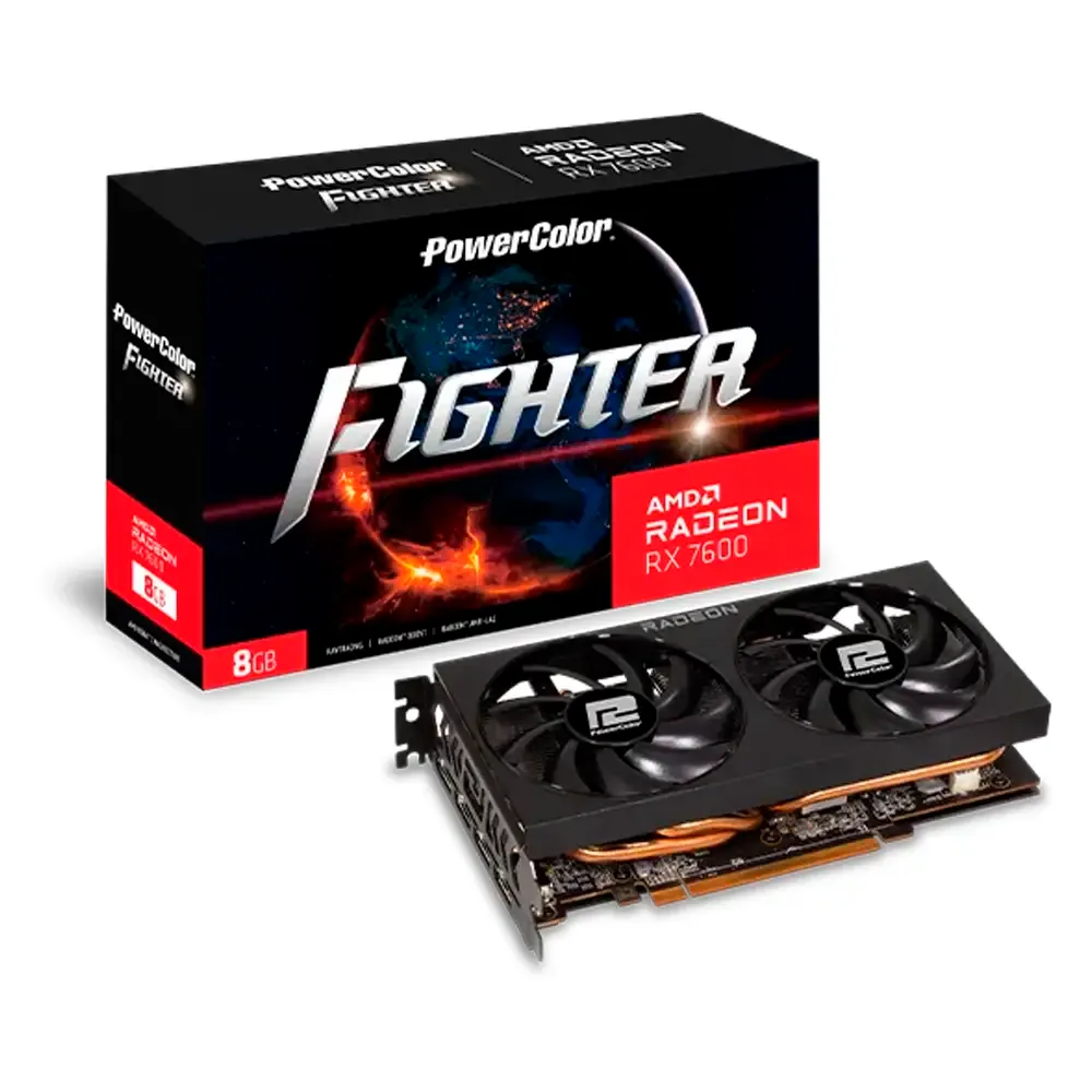 Placa gráfica PowerColor Fighter RX 7600 8GB GDDR6