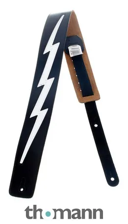 Levys DM2 Leather Strap 2,5" BK