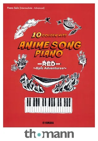 Yamaha Music Entertainment Anime Golden Hits Piano Red