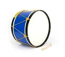 Bombo Tradicional Adamastor PLX18 Azul/Aro Preto 45cm