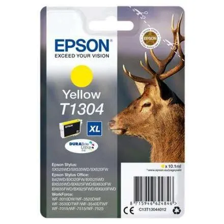 Tinteiro EPSON T1304 Amarelo XL Stylus B42,BX320/5x5/625/630/9x5,SX5x5/620 & WF-3010/3520/3540/7x15