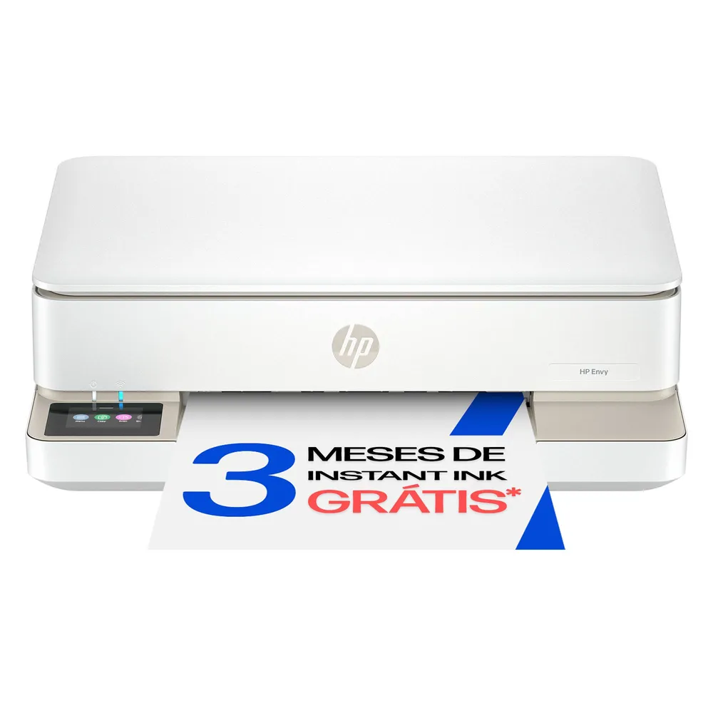Impressora Jato de Tinta HP ENVY 6120e Multifunções (Impressão, Cópia, Digitalização, Fax), Duplex Auto, Wireless - Instant Ink