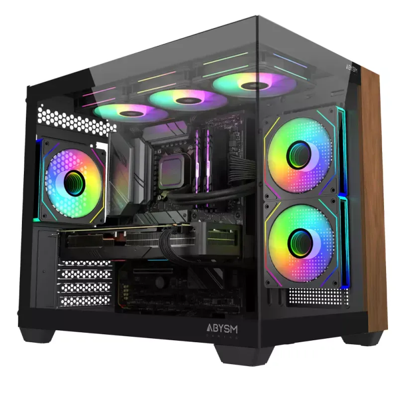 Caixa M-ATX DANUVE SAVA NATURE 285C - Black - 2XUSB 3.0+ 1 X TYPE C