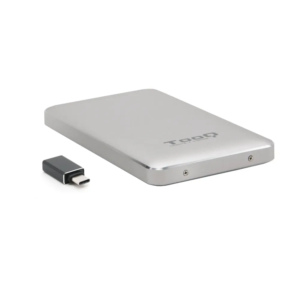 TooQ TQE-2531S Caixa para Discos Rígidos Compartimento SSD Prateado 2.5"