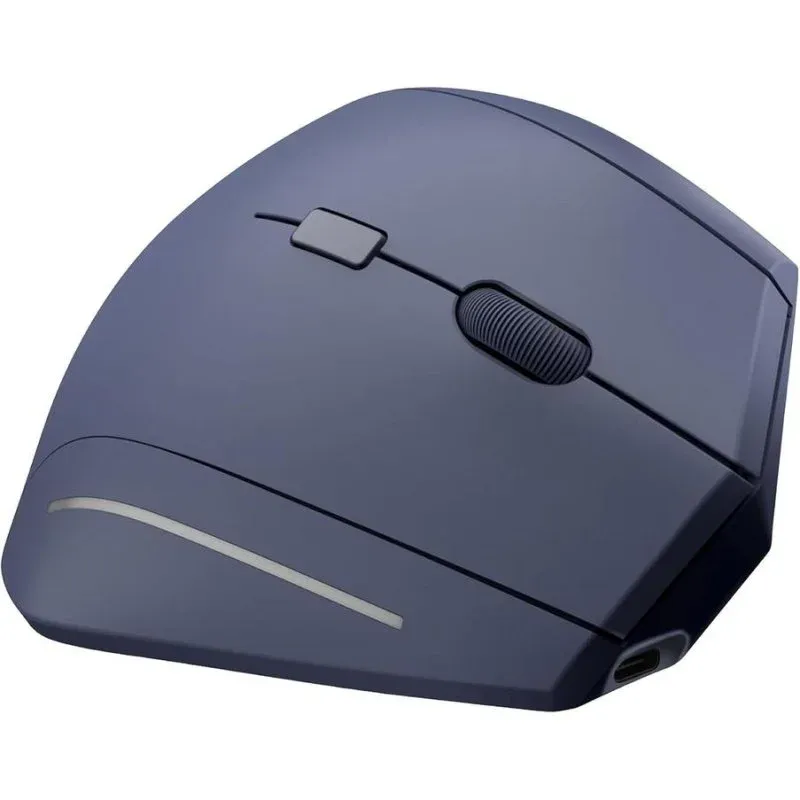 Ratón TnB Vertical Ergonómico Sem Fios Bluetooth 1600DPI Azul Recarregável