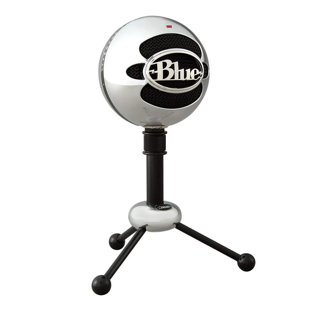 Microfone Logitech for Creators Blue Snowball Condensador PC/Mac Brushed Aluminium