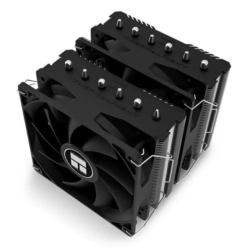 Cooler CPU Refrigeração a Ar Thermalright Socket AM4 AM5 LGA1200 120mm Peerless Assassin 120 SE Black Dupla Torre