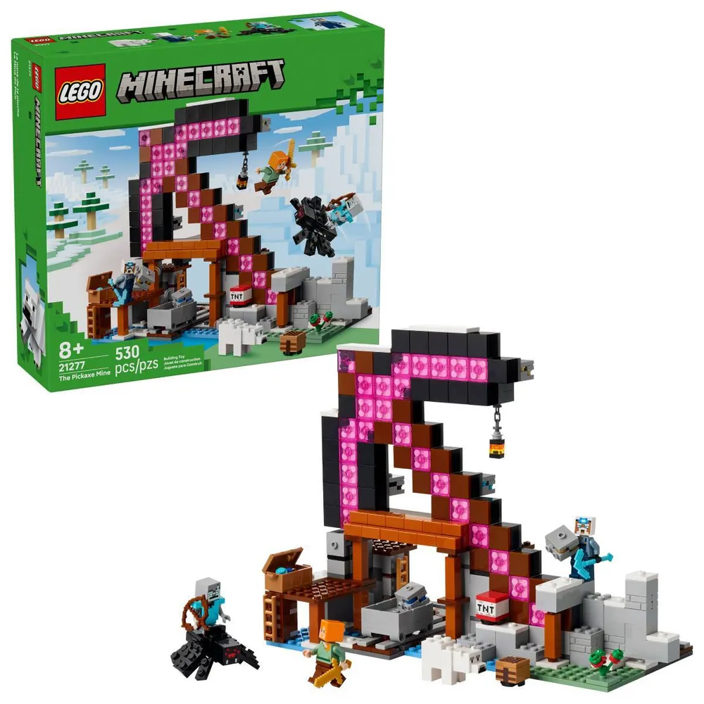LEGO Minecraft: A Mina Picareta | Idades 8+ | 530 Peças | Item 21277