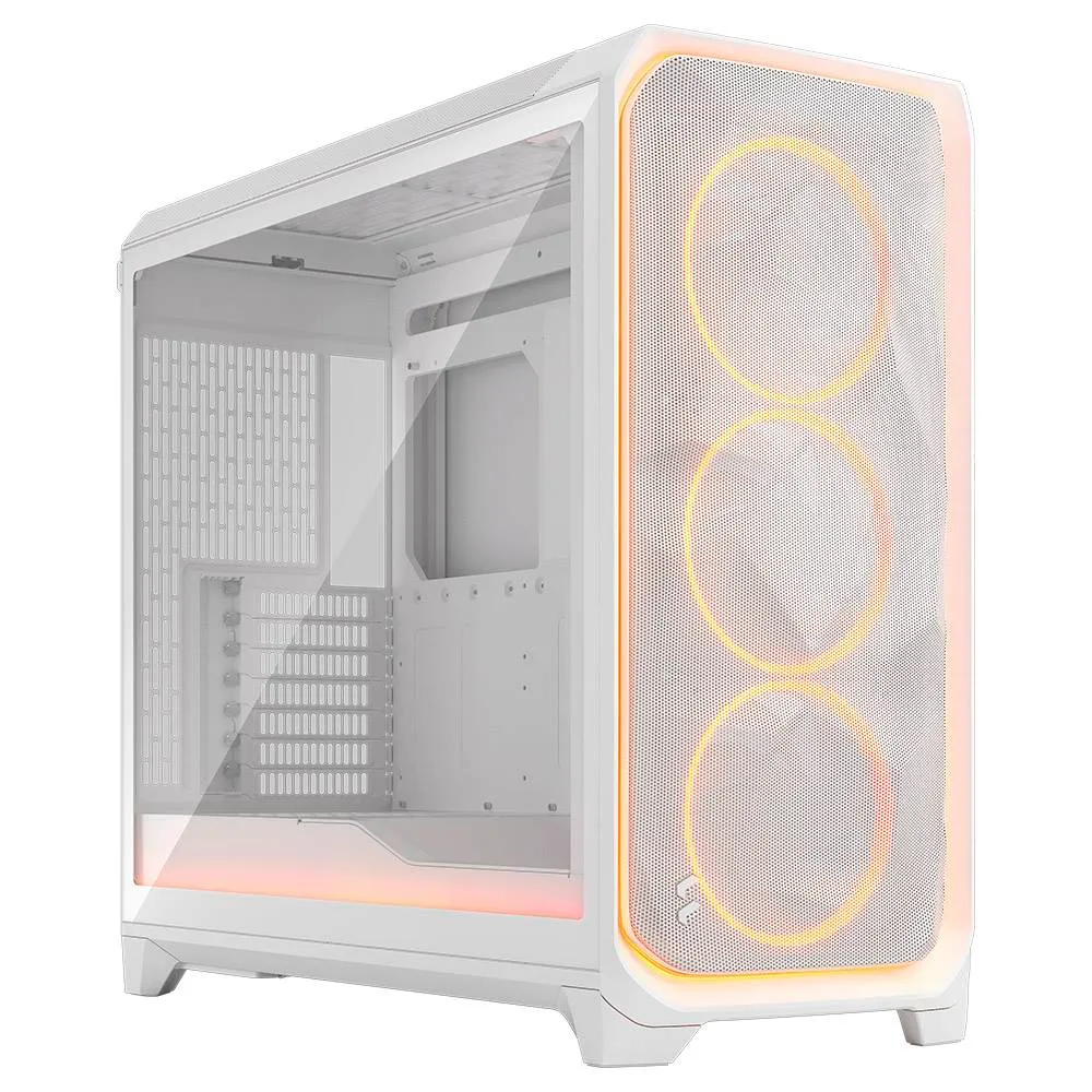 Caixa Extended-ATX Fractal Design Meshify 3 XL Ambience Pro RGB Branca Tempered Glass Clear Tint