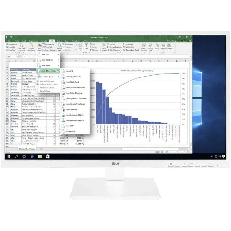 Monitor LG 24BK55YP-W 23.8" LED IPS FullHD 75Hz