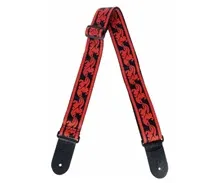 Correia guitarra Ovation Signature Leaf Black and Red