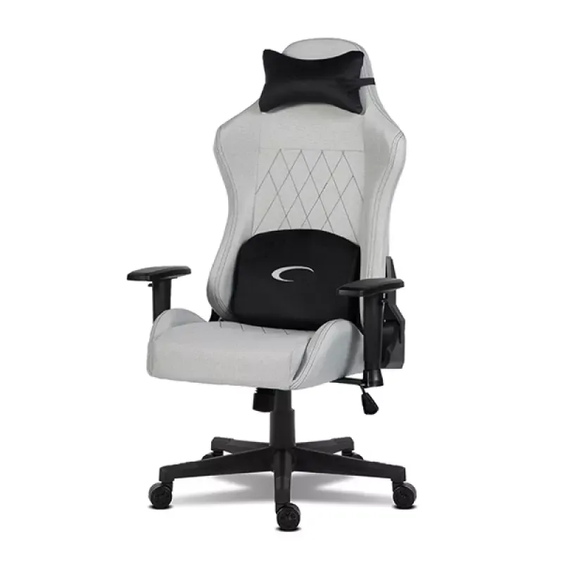 Napofix Cadeira Gaming em Tecido Cinzento Claro Mist - GC2100