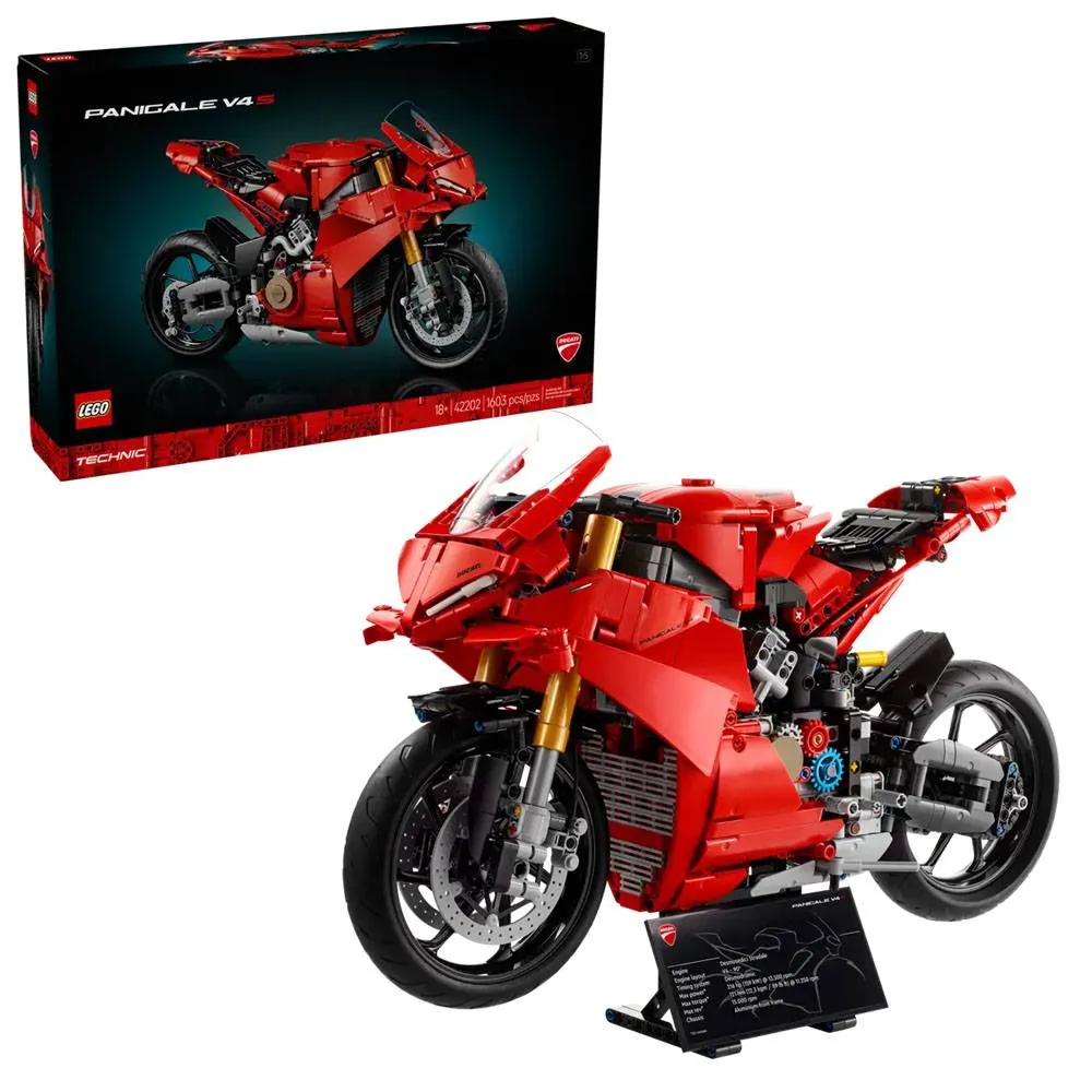 LEGO Technic: Mota Ducati Panigale V4 S | Idades 18+ | 1603 Peças | Item 42202