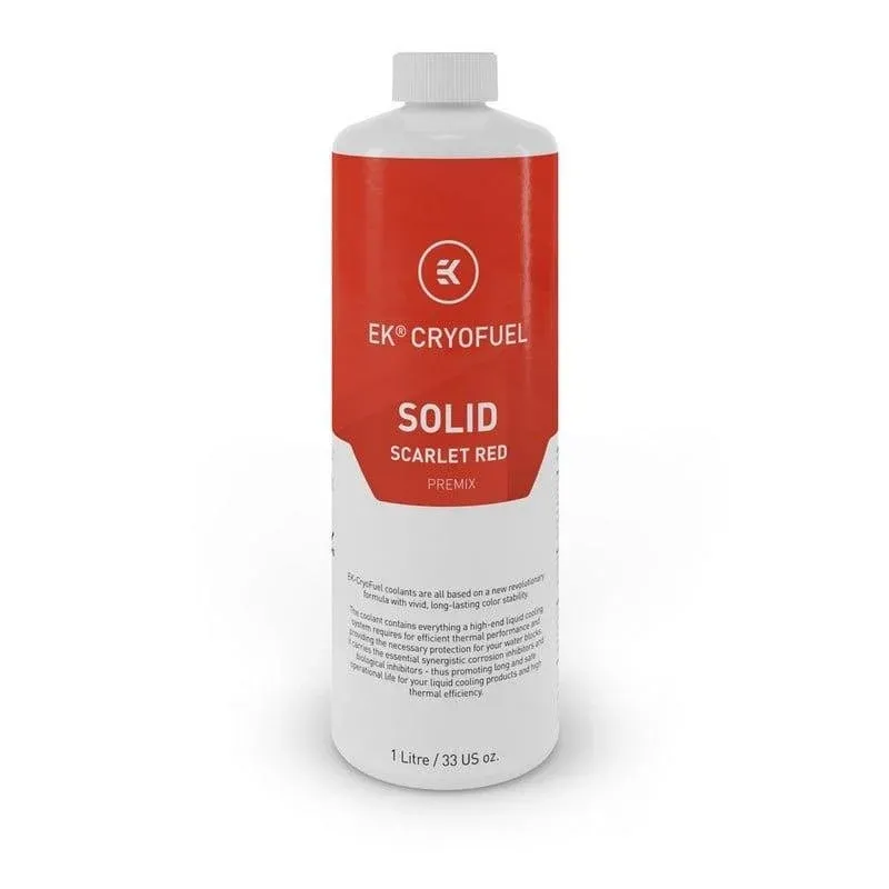 Refrigeração Líquida EKWB EK-CryoFuel Solid Scarlet Red 1000ml