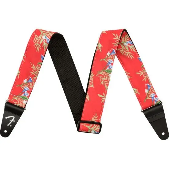 Fender 2" Hawaiian Strap Red Floral