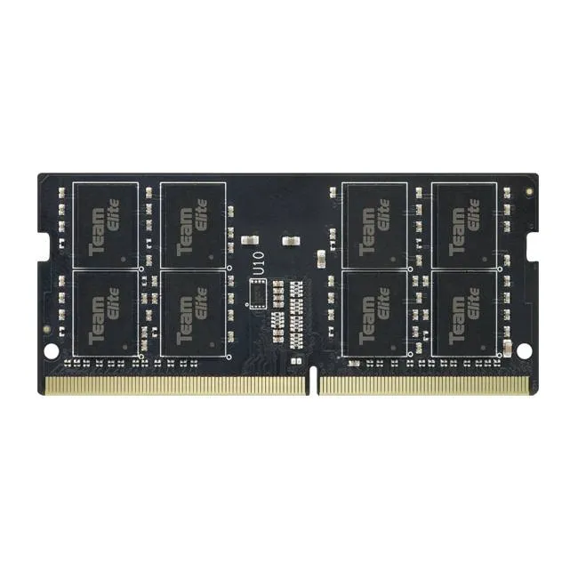Memória RAM SO-DIMM TEAMGROUP Elite 8GB (1x8GB) DDR4-3200MHz CL22 (22-22-22-52) 1.20V Preta