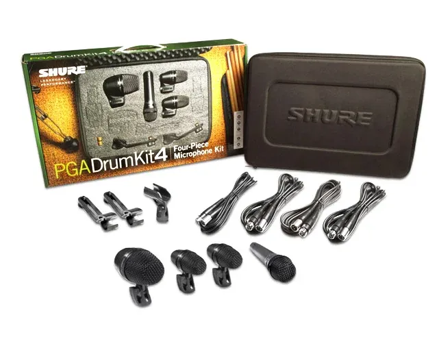 Microfone p/ Bateria Shure PGA Drum Kit 4 XLR