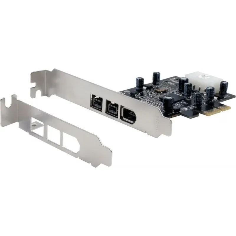 Placa FireWire Exsys EX-16601-2 PCI Express x1 3 portas Low Profile