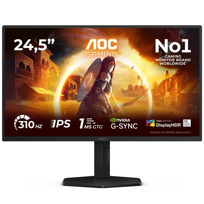 Monitor AOC 25" 25G4SXU Fast IPS FHD 310Hz 0.3ms Adaptive Sync