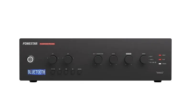 Amplificador de instalação de linha de 100V Multi-zona 60W - PROX-60Z