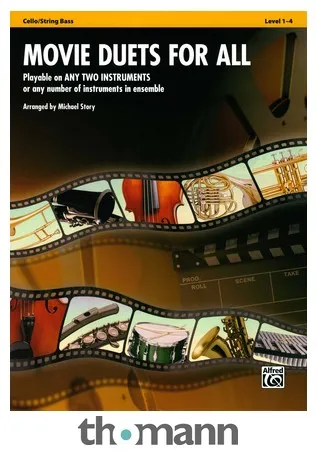 Alfred Music Publishing Movie Duets For All Cello/Bass