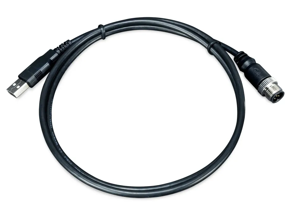 PLANET M12 A-Coded 5 Pin Male to USB Type-A Cable, 1 CB-M12A5MUSB-100