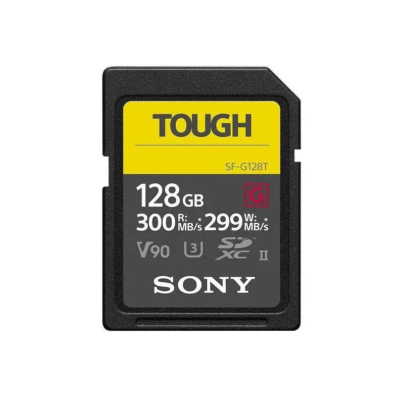 Sony SF-G128T Cartão SD Tough 128GB R300/W299 IP68 Ultra Resistente