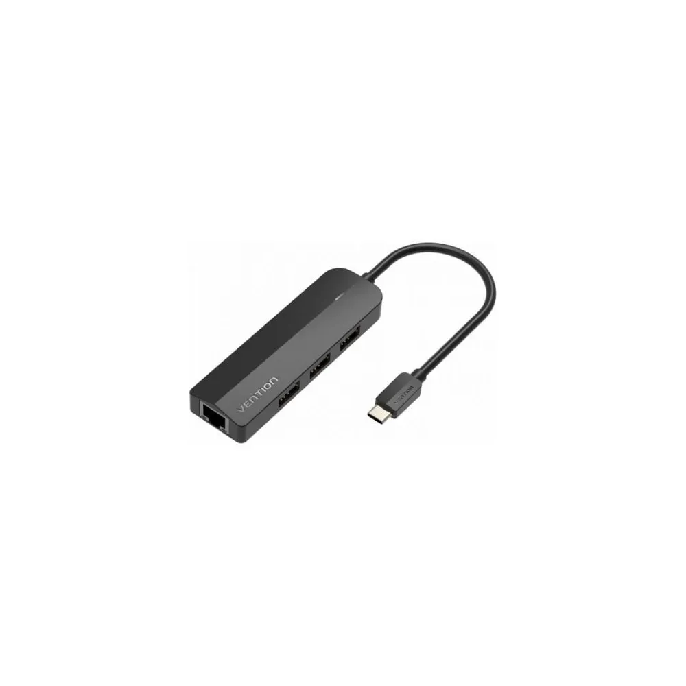 Vention Hub USB C TGOBB/3xUSB/1xRJ45/1x Micro B PD/