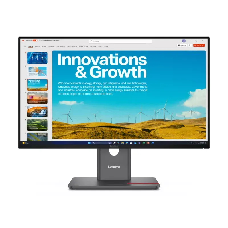LENOVO ThinkVision P24QD-40 23.8inch 2560x1440 IPS 120Hz USB-C docking 140W Daisy Chain KVM/eKVM Factory calibrated panel Mirror