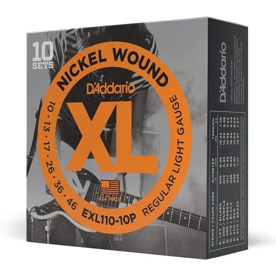 Daddario EXL110 10P Nickel Wound 10 46