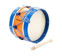 Bombo Tradicional Adamastor Nº1 Laranja/Aro Azul 28cm
