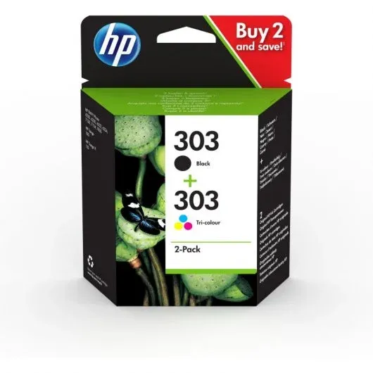 Pack 2 Tinteiros Originais HP 303 CMYK - 3YM92AE