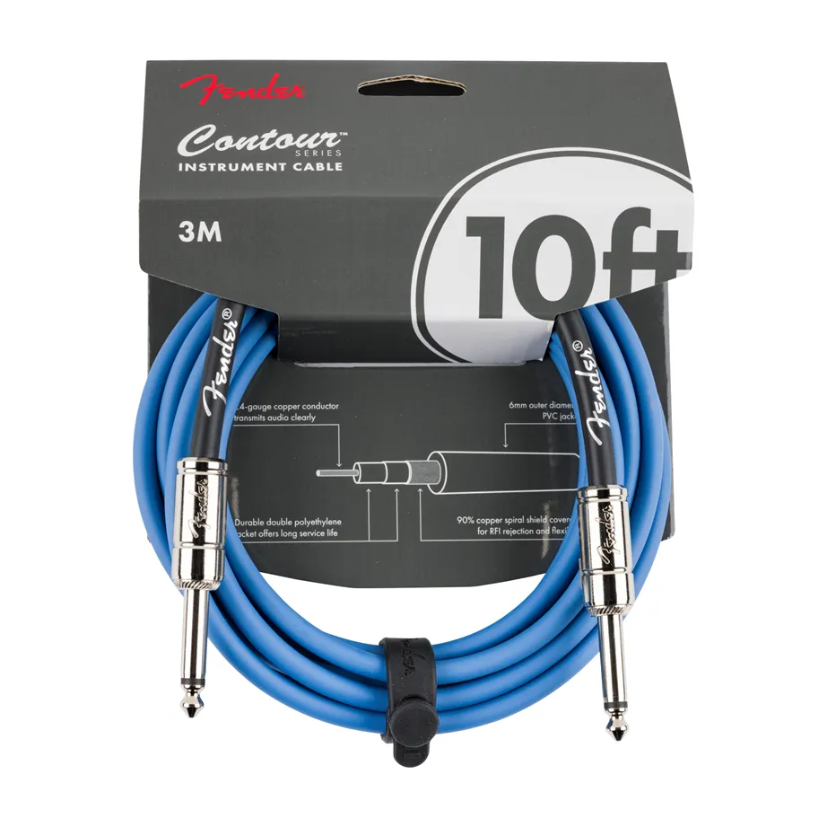 Cabo Fender Contour Series Lake Placid Blue 3m