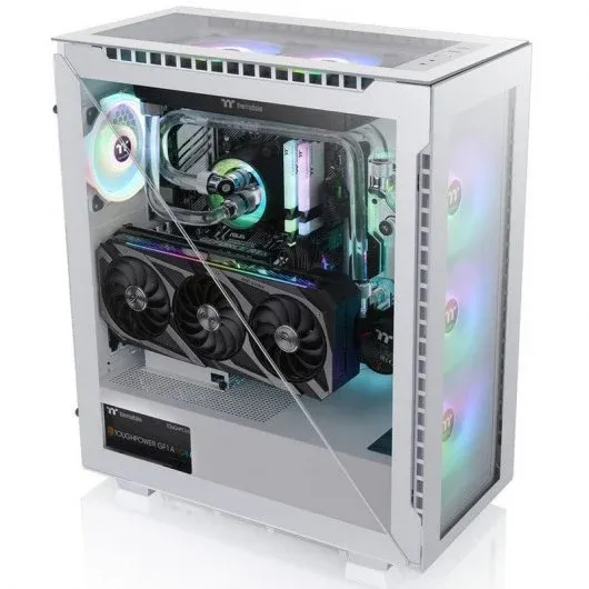 Caixa ATX Thermaltake Divider 500 TG Snow ARGB Vidro Temperado USB 3.1 Branca