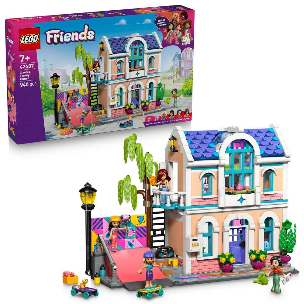 LEGO Friends: Casa da Família da Liann | Idades 7+ | 946 Peças | Item 42687