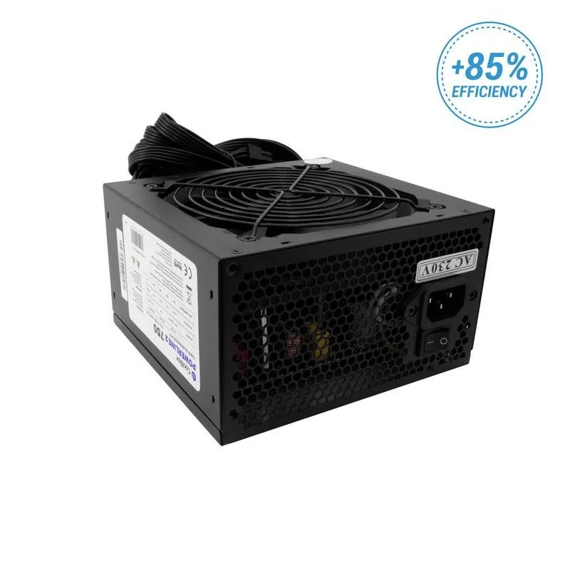 Fonte Alimentação Fuente de Alimentação Coolbox PowerLine2 750W 85% Eficiência não modular