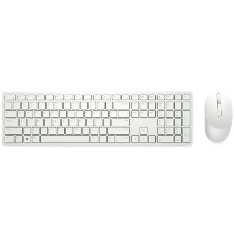Dell KM5221W-WH Combo de Teclado e Rato Sem Fios Branco Francês
