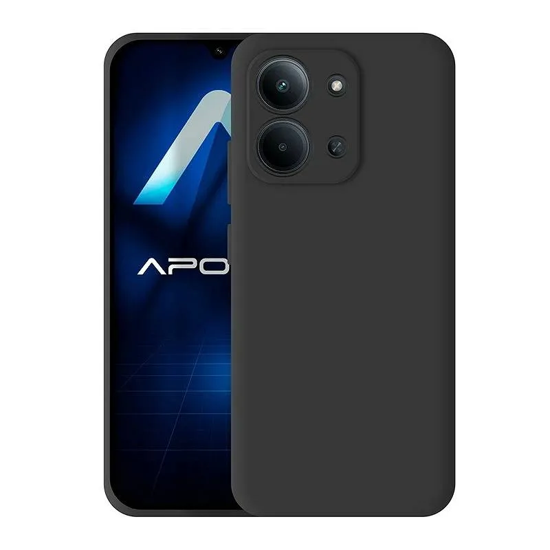 Capa Apokin Silicone Suave Xiaomi Redmi 15C 171mm Preta